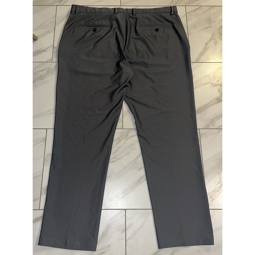 Greg Norman Performance Golf Pants Men 38x29 Gray Stretch Flat Front